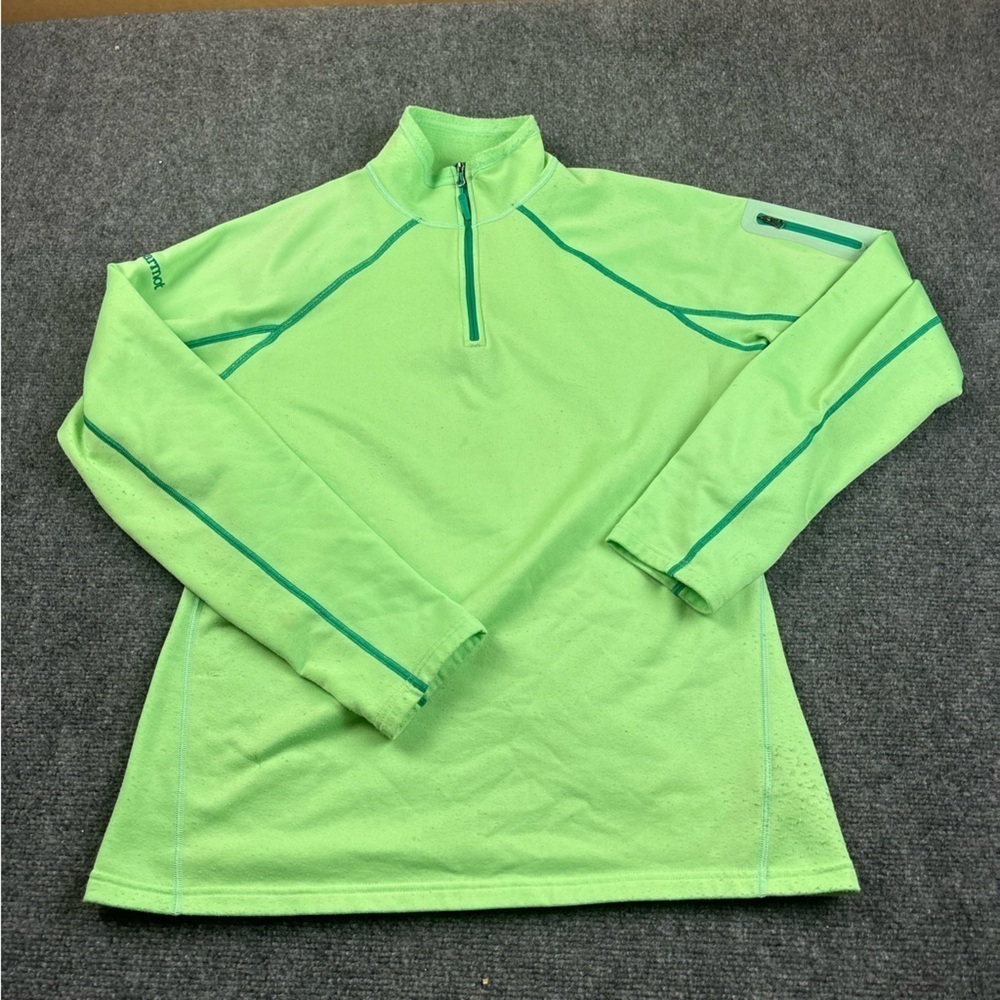 MARMOT Women’s Green Fleece 1/4 Zip Jacket size: Large